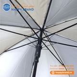 Dù cầm tay sắt, R60cm, cán gỗ thẳng - VÀNG ĐEN