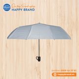 DÙ CẦM TAY GẤP 3 TỰ ĐỘNG 1 CHIỀU, 10 KÈO, R55, CÁN NHỰA ĐEN - MÃ SP: DCT16