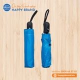 Dù cầm tay gấp 3, tự động 1 chiều, 10 kèo, R55cm, cán nhựa đen - XANH DA