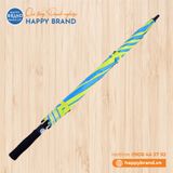 Dù cầm tay Poly 2 tầng, R75cm, cán mút - XANH VÀNG