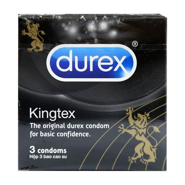 Bao cao su Durex Kingtex (Hộp 3 cái)