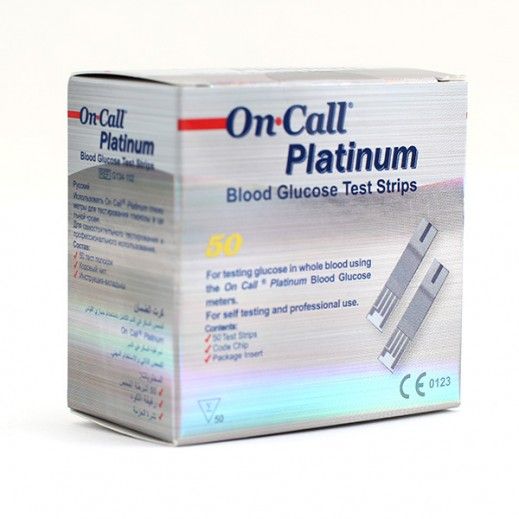 Que thử đường huyết On Call Platinum (lọ 25 que)