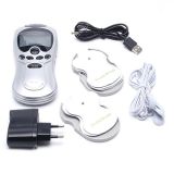 Máy massage xung điện 4 miếng dán có kèm adapter cắm điện trực tiếp