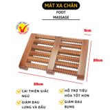 Bàn lăn gỗ massage chân 6 hàng nhỏ