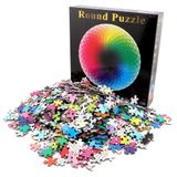 Xếp hình Puzzle 1000 Pieces - Round Jigsaw Puzzles, Rainbow Palette Puzzles, Intellectual Game for Adults to Reduce Pressur