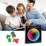 Xếp hình Puzzle 1000 Pieces - Round Jigsaw Puzzles, Rainbow Palette Puzzles, Intellectual Game for Adults to Reduce Pressur