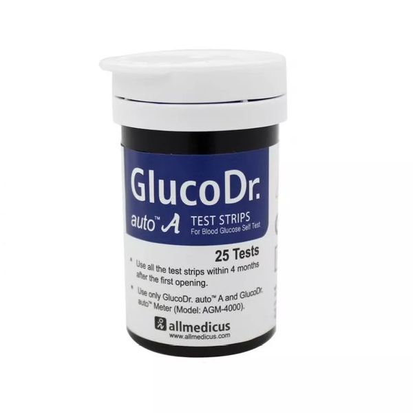 Que thử đường huyết GlucoDr Plus AGM-4000 (lọ 25 que)