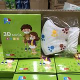 Khẩu trang trẻ em Happy Kids 3D hộp 10c