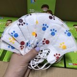 Khẩu trang trẻ em Happy Kids 3D hộp 10c