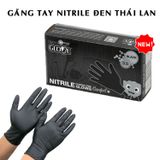 Găng tay y tế cao su nhân tạo không bột Nitrile I'm Gloves hộp 100 cái Hàng Thái Lan (màu đen)