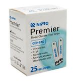 Que thử đường huyết Nipro Premier α hộp 25 que