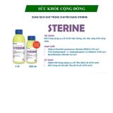 Dung dịch lau nhà khử trùng và diệt khuẩn chuyên dụng Sterine 500ml
