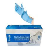 Găng tay y tế không bột màu xanh cao su tự nhiên hộp 100 cái Made in Thái Lan