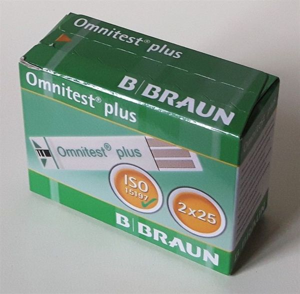 Que thử đường huyết Omnitest Plus ( hộp 50 que )