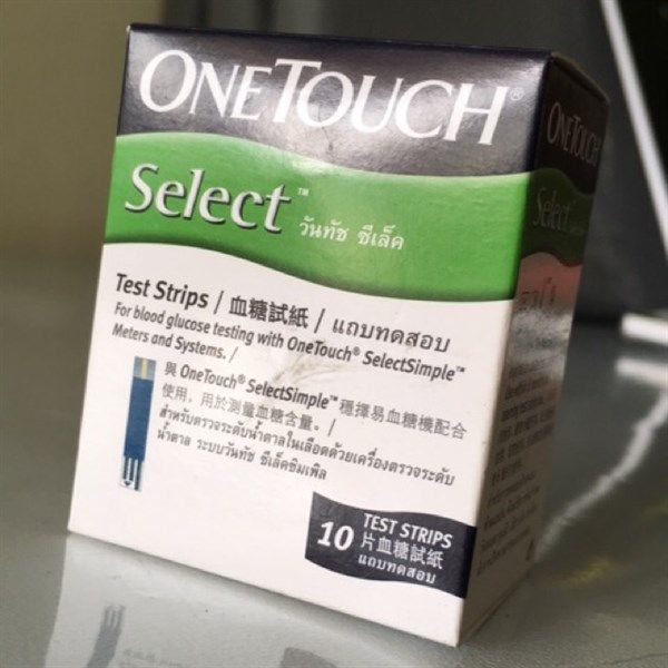 Que thử đường huyết Onetouch select Simple ( lọ 10 que )
