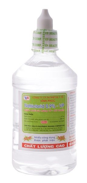 NƯỚC MUỐI SINH LÝ NACL 0.9% VĨNH PHÚC (500ML)