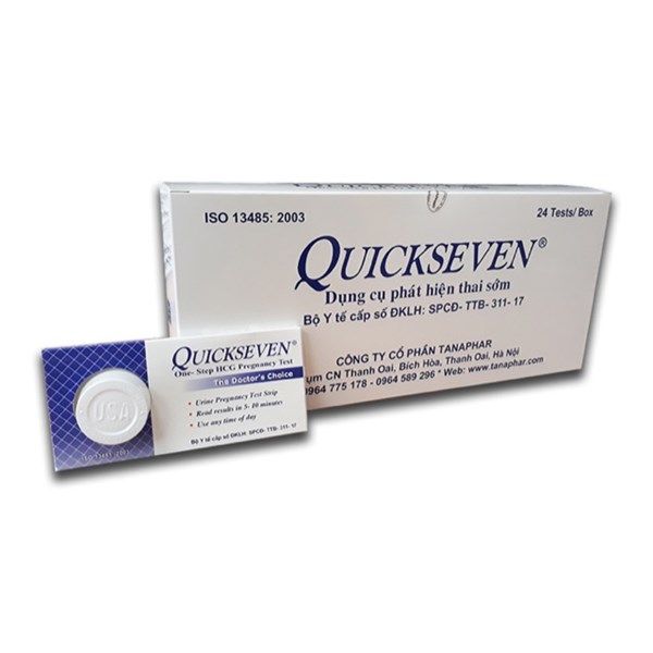 Que thử thai Quickseven hộp 24 cái