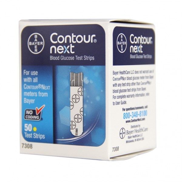 Que thử đường huyết CONTOUR NEXT hộp 50 que thử