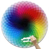 Xếp hình Puzzle 1000 Pieces - Round Jigsaw Puzzles, Rainbow Palette Puzzles, Intellectual Game for Adults to Reduce Pressur