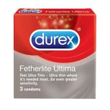 Bao cao su Durex Fetherlite Ultima (Hộp 3 cái)