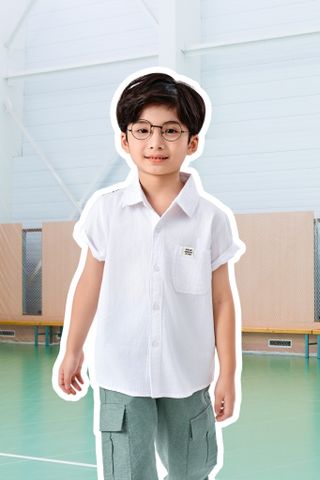 Áo sơ mi ngắn tay bé trai Rabity 902.019.020