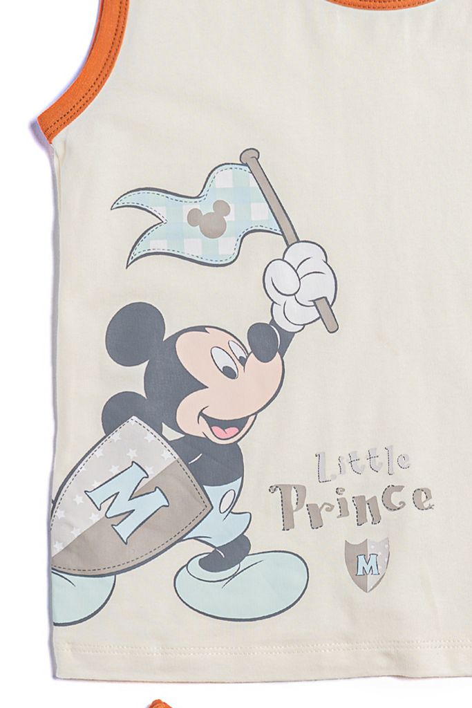 Bộ thun Mickey sát nách bé trai Rabity 5153