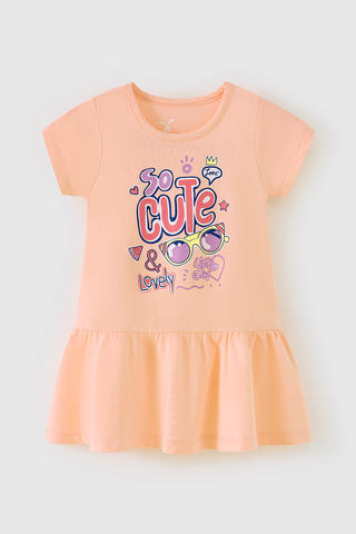 Đầm váy thun ngắn tay bé gái Rabity 950.015