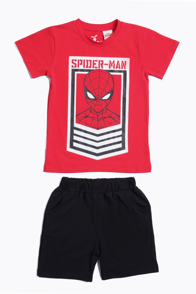 Bộ thun Spider Man ngắn tay bé trai Rabity 5098