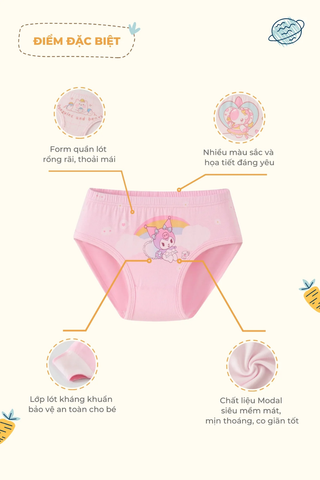 [QUÀ TẶNG] Quần lót tam giác Modal bé gái Rabity 33042