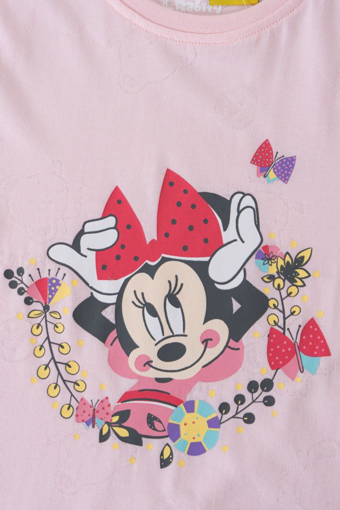 Bộ thun ngắn tay Minnie bé gái Rabity 5682