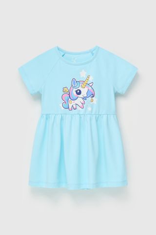 [Độc quyền Online] Đầm váy thun Pony ngắn tay bé gái Rabity 950.036