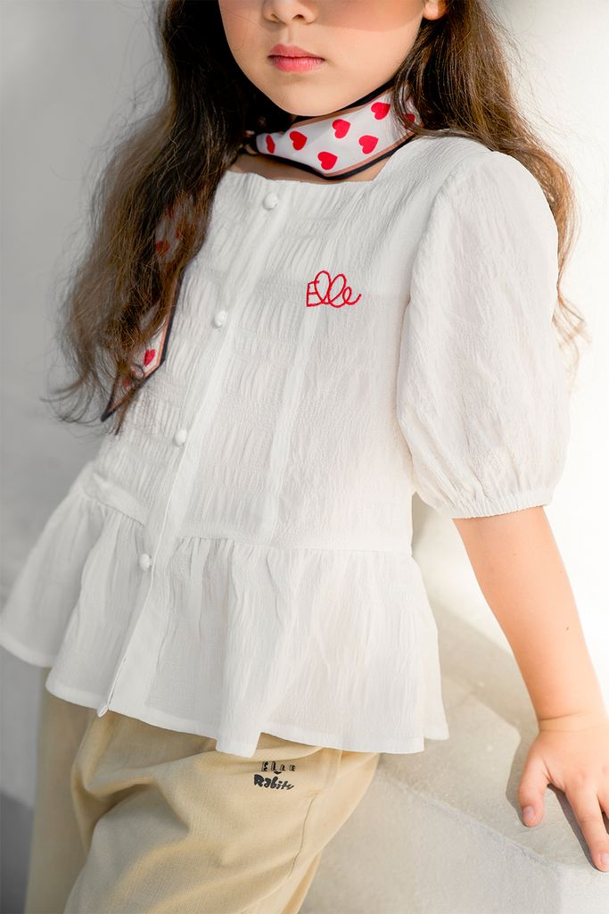 Áo kiểu bé gái Rabity x ELLE Kids- designed in Paris 90178