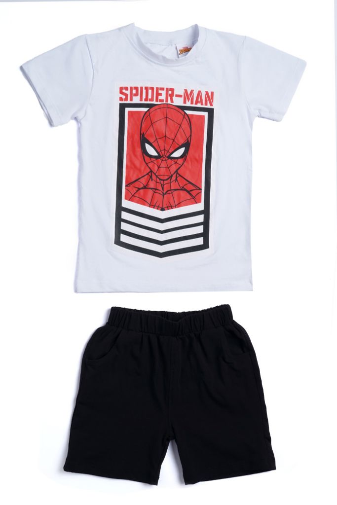 Bộ thun Spider Man ngắn tay bé trai Rabity 5098