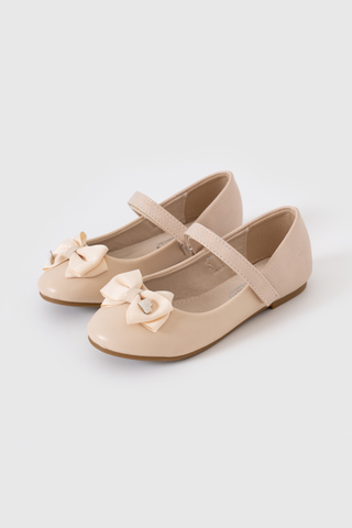 Giày búp bê Mary Jane da mềm đính nơ bé gái Rabity 683.008