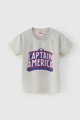 Áo thun ngắn tay Captain America bé trai Rabity 500.002