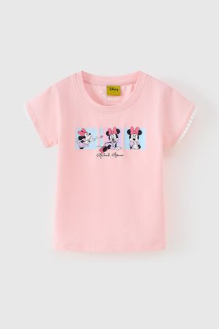 Áo thun ngắn tay Minnie bé gái Rabity 500.023