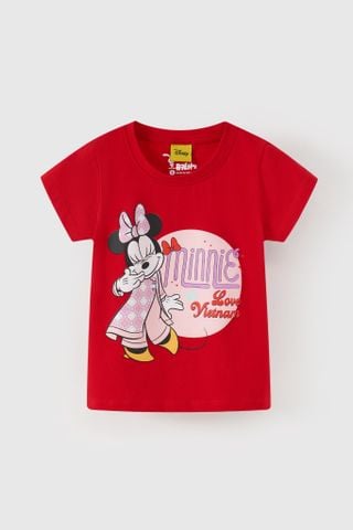 Áo thun ngắn tay Minnie bé gái Rabity 500.078