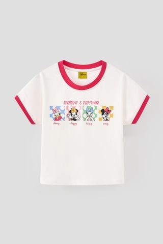 Áo thun tay ngắn Minnie Disney bé gái Rabity 500.089
