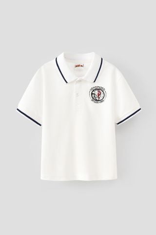 Áo thun polo tay ngắn người nhện Spider-Man Marvel bé trai Rabity 501.003