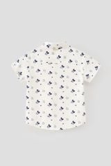 Áo sơ mi Mickey ngắn tay bé trai Rabity 502.006