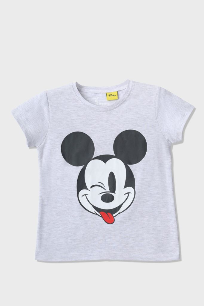 Áo thun Mickey ngắn tay bé gái Rabity 5125