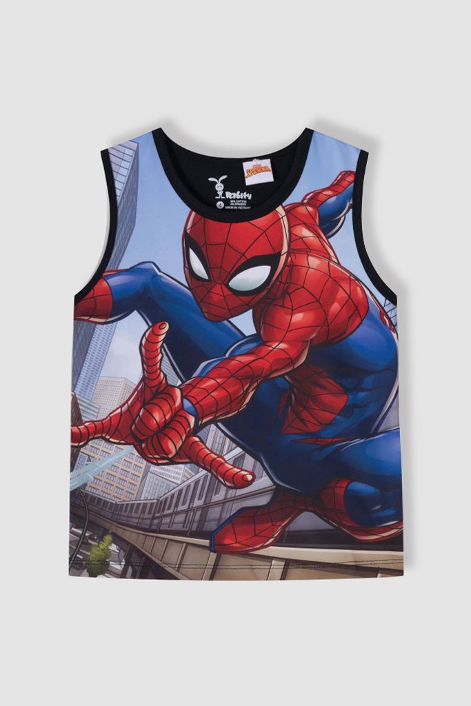 Áo thun Spider-man ngắn tay bé trai Rabity 5167