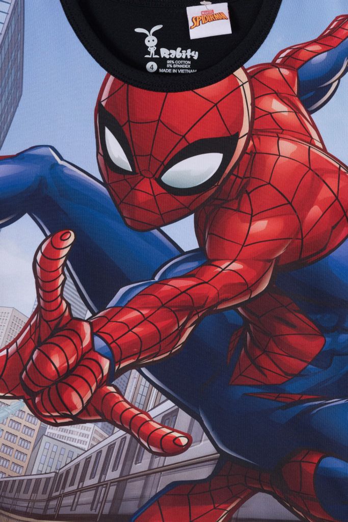 Áo thun Spider-man ngắn tay bé trai Rabity 5167