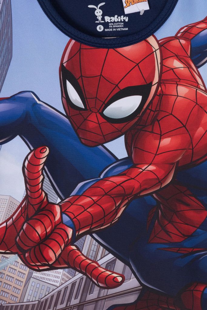 Áo thun Spider-man ngắn tay bé trai Rabity 5167