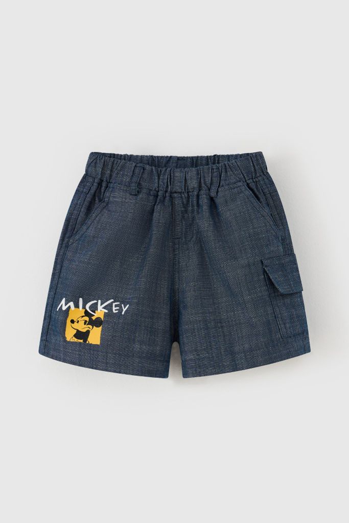 Quần short thô Mickey bé trai Rabity 530.002