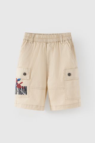 Quần short kaki Spider-Man bé trai Rabity 530.003