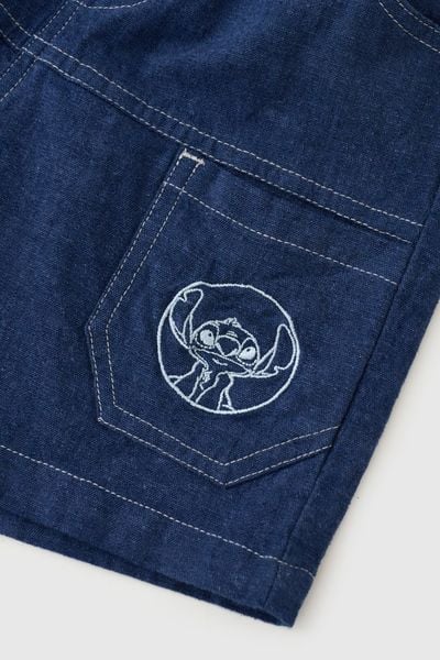 Quần short thô Stitch bé trai Rabity 532.013
