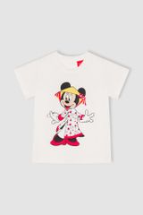 Áo thun Minnie ngắn tay bé gái Rabity 5341