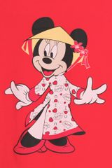 Áo thun Minnie ngắn tay bé gái Rabity 5341