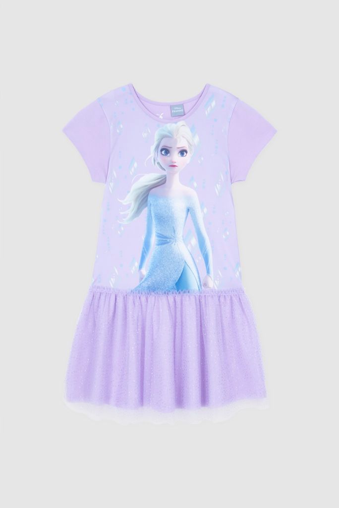 Đầm váy Elsa ngắn tay bé gái Rabity 5382